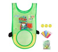 Funny Ball Label Game, Ball Game with Ball Vest,Outdoor Sticky Target Ball Vest Toy | Portable Ball Toy for with Collan Vest