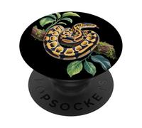 Funny Ball Python Lover Reptile Keeper Pet Owner Snake PopSockets Adhesive PopGrip
