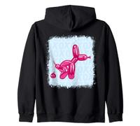 Funny Balloon Dog | Balloon Animal Dog Cute Twisted Doggy Zip Hoodie