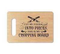 Funny Bamboo Cutting Board Gift, Cut My Food Into Pieces, Funny Cutting Board Farmhouse Home Kitchen Decor, Christmas Thanksgiving Birthday Gifts Ideas For Friends Sisters Coworkers -11