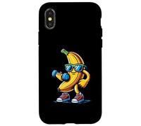 Funny Banana Lifting Weights Case for iPhone X/XS
