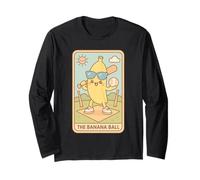 Funny Banana Lovers Tarot Card Sports Kawaii Men Women Kids Long Sleeve T-Shirt