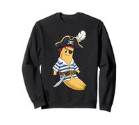 Funny Banana Pirate Captain For Halloween Party Costume Cool Sweatshirt