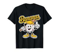 Funny Bananas Baseball Team Mascot Cartoon Fruit Sports Fan T-Shirt