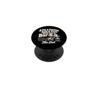 Funny Bar-B-Q Pig Chicken Cow Grill Cookout PopSockets Adhesive PopGrip