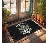 Funny Bar Decor Steam Into Adventure: Fujikien Worth It Ale Poster Doormat Outside Fall Decor Large Doormats For Outdoor Entr(65X90CM)