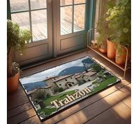 Funny Bar Decor Trahzon: A Picturesque Village Nestled In The Mountains Doormat Outside Fall Decor Large Doormats For Outdoor Entr(65X90CM)