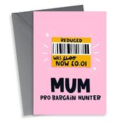 Funny Bargain Hunter Mother's Day Card - Thrifty - Saver