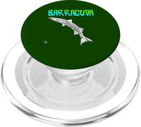 Funny Barracuda Fish Two Colors Green/Turquoise PopSockets PopGrip for MagSafe