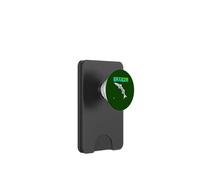 Funny Barracuda Fish Two Colors Green/Turquoise PopSockets PopWallet for MagSafe
