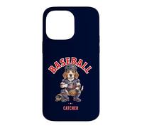 Funny Baseball Beagle Dog with Cup Coffee Catcher Sport Case for iPhone 14 Pro Max