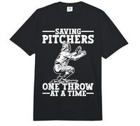 Funny Baseball Catcher Saving Patchers One Throw At A Time Comfort Colors Adult Heavyweight T-Shirt