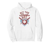 Funny Baseball Hit the Dang Ball Pullover Hoodie