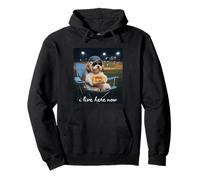 Funny Baseball Mom Lhasa Apso I Live Here Now Pullover Hoodie