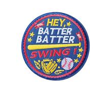 Funny Baseball Patch - 3 inch Hook and Loop Cool Embroidered Badge Tactical Meme Morale Patch for Army Vest Molle Backpack Bag Clothes Helmets Gym DIY Gifts for Baseball Lovers Players