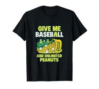 Funny Baseball Peanuts - Give Me Baseball & Peanuts T-Shirt