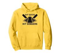 Funny Baseball Softball Sayings Eat Seeds Hit Dingers Pullover Hoodie