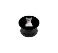 Funny Basenji Dog Blowing Pink Bubblegum Bubble PopSockets Adhesive PopGrip