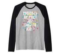 Funny Basically an Adult 2nd Birthday Humour Kids Raglan Baseball Tee