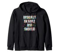 Funny Basically An Adult 6th Birthday Humour Kids Zip Hoodie