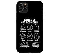Funny Basics of Cat Geometry Back To School Math Teacher Case for iPhone 11 Pro Max