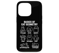 Funny Basics of Cat Geometry Back To School Math Teacher Case for iPhone 13 Pro
