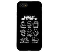 Funny Basics of Cat Geometry Back To School Math Teacher Case for iPhone SE (2020) / 7/8