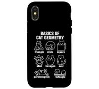 Funny Basics of Cat Geometry Back To School Math Teacher Case for iPhone X/XS