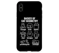 Funny Basics of Cat Geometry Back To School Math Teacher Case for iPhone XS Max
