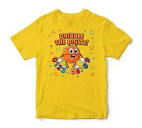 Funny Basketball Maths T Shirt for Boys - Dribble The Digits Mathematics Numbers Day Tee for Son - Bright Mathematical Symbols Design - Basketballer Gift