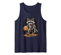 Funny Basketball Raccoon Coach Legend Selfie Game Training Tank Top