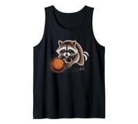 Funny Basketball Raccoon Dunk Dad Hoop Game Player Grind Tank Top