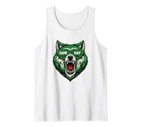 Funny Basketball Wolf Game Day Vintage Design for Fans Tank Top