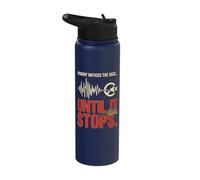 Funny Bass Player Nobody Notices The Bass Until It Stops Stainless Steel Insulated Water Bottle
