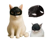 Funny Bat Cat Mask for Dress Up - Black Cat Bat Costume Hat for Halloween Cosplay Festivals - Eco Friendly Pet Accessory