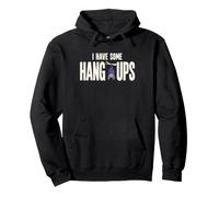 Funny Bat Hang-Ups Halloween Spooky Humor Pullover Hoodie