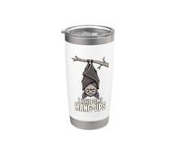 Funny Bat Hang-Ups Halloween Spooky Humor Stainless Steel Insulated Tumbler