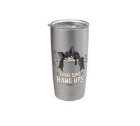 Funny Bat Hang-Ups Halloween Spooky Humor Stainless Steel Insulated Tumbler