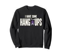 Funny Bat Hang-Ups Halloween Spooky Humor Sweatshirt