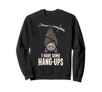 Funny Bat Hang-Ups Halloween Spooky Humor Sweatshirt