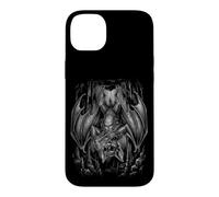 Funny Bat Rockstar with Sunglasses and Microphone Art Case for iPhone 14 Plus