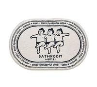 Funny Bath Mats Cute Cartoon Bath Rugs Soft Tufted Microfiber Non Slip Bathroom Door Mat Carpet Bedroom Durable Living Room Kitchen Doormat Area Rug Runner Rug (32”x20”)