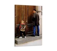 Funny Bathroom Canvas Wall Art Big Daddy Movie Poster Humorous Vintage Bathroom Decor Toilet Sign Pictures Cool Posters Print for Room Aesthetic Decoration 16x24inch Framed
