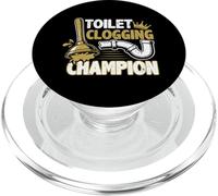 Funny Bathroom Catastrophe Plumbing Joke Quote PopSockets PopGrip for MagSafe