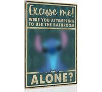 Funny Bathroom Decor Cute Bathroom Door Sign Excuse Me Were You Attempting To Use The Alone Tin Sign Gifts For Women Kids Toilet Metal Signs Funny Restroom Sign 8 X 12 in