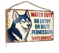 Funny Bathroom Door Signs Watch Duty, No Entry Without Permission. Bedroom Decorations Fall Signs For Home Decor(15X28CM)