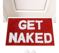Funny Bathroom Rug Dirt-Resistant Multi-Purpose Decorative Non-Slip Door