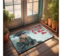 Funny Bathroom Rugs Child In Uniform: A Story Of Innocence And Adventure Doormat Welcome-Ish Front Door Sign Mat In House(65X90CM)