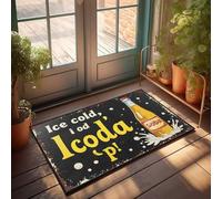 Funny Bathroom Rugs Ice Cold, Refreshing Soba Soda From Icod'A! Doormat Welcome-Ish Front Door Sign Mat In House(50X80CM)