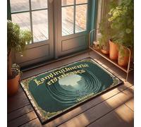 Funny Bathroom Rugs Magical Journey Through The Enchanted Tunnel Doormat Welcome-Ish Front Door Sign Mat In House(40X60CM)